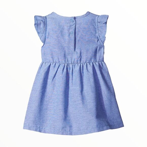 BON BEBE | Blue | CHEETAH CHAMBRAY DRESS SET - Picture 2 of 4